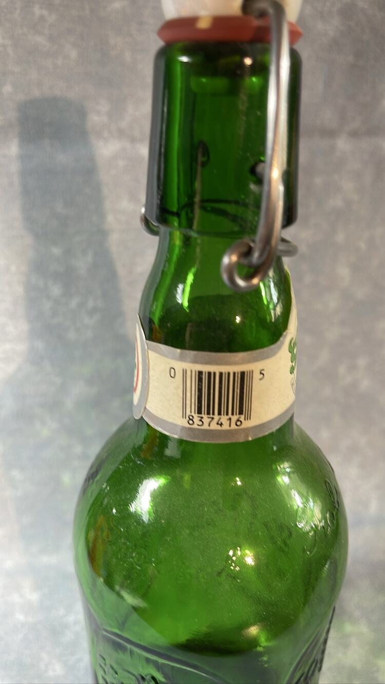 Grolsch Green Glass Swing Top Empty Beer Bottle for Home Brewing 16oz (1990's)